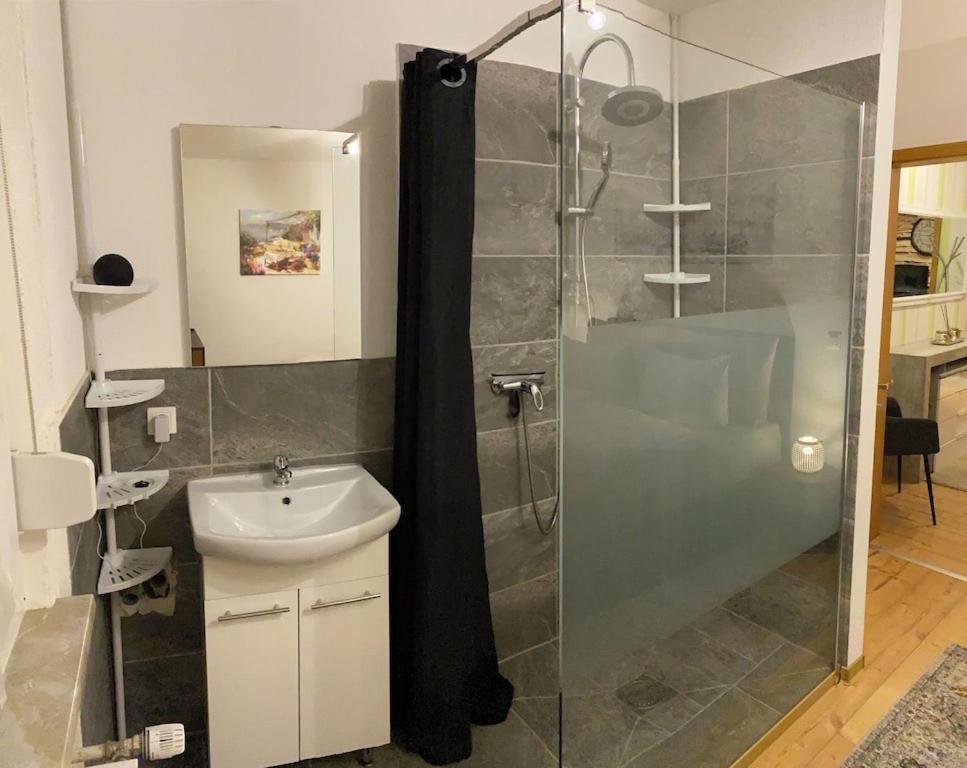 אברבאך Kleines Apartment Mit Begehbarer Dusche Im Schlafzimmer מראה חיצוני תמונה